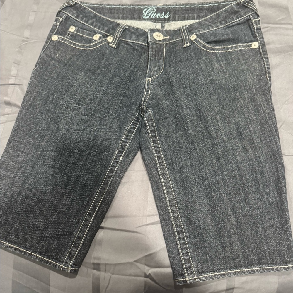 Guess Women's Dark Gray Denim Shorts